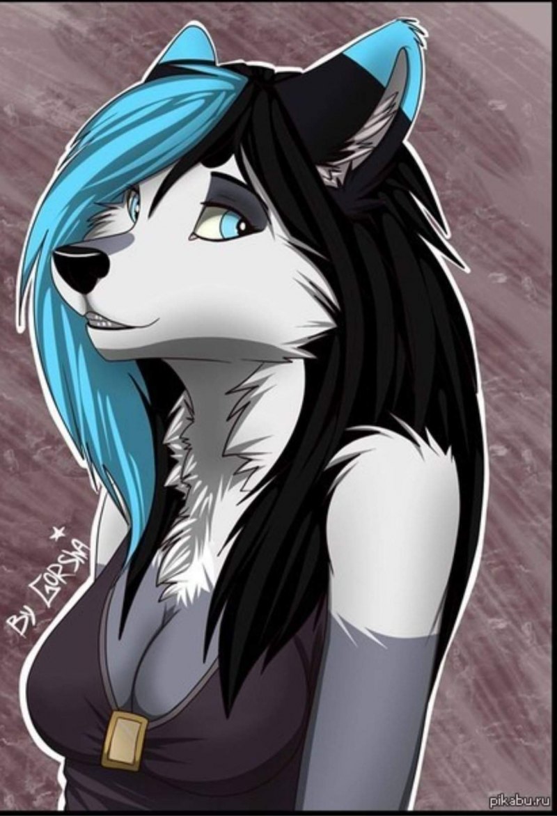 Волчица человек аниме