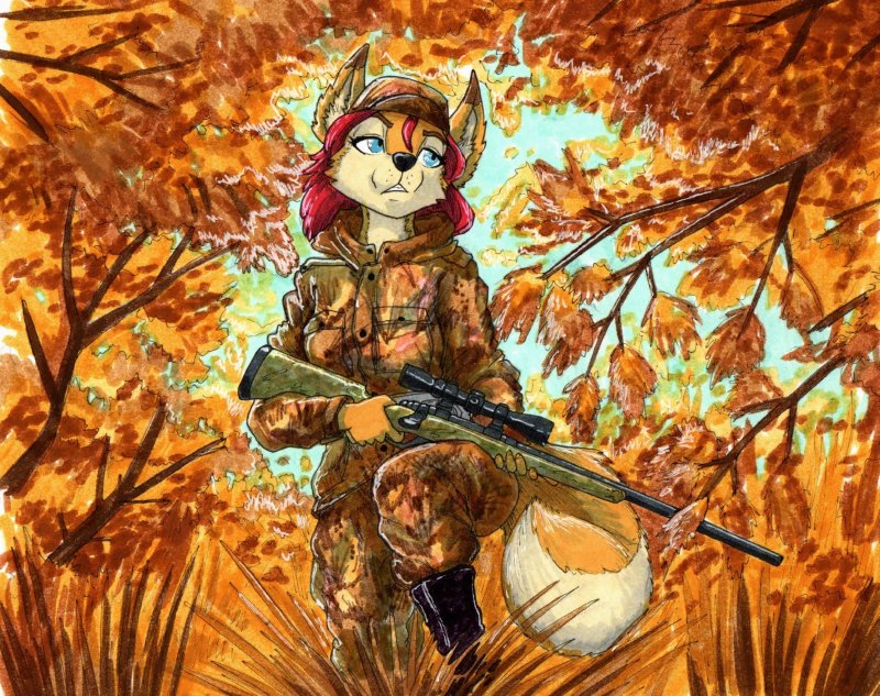 Лис в военной форме