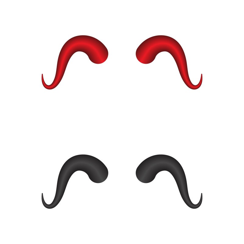 Рога дьявола вектор