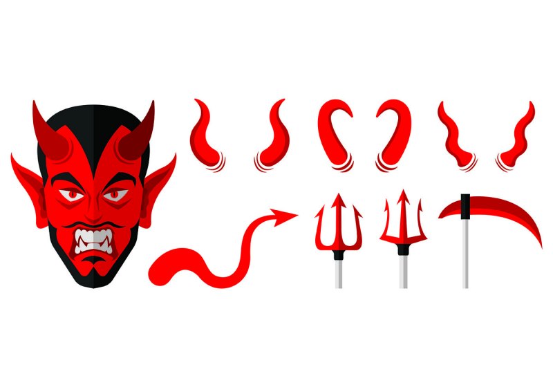 Рожки дьявола вектор