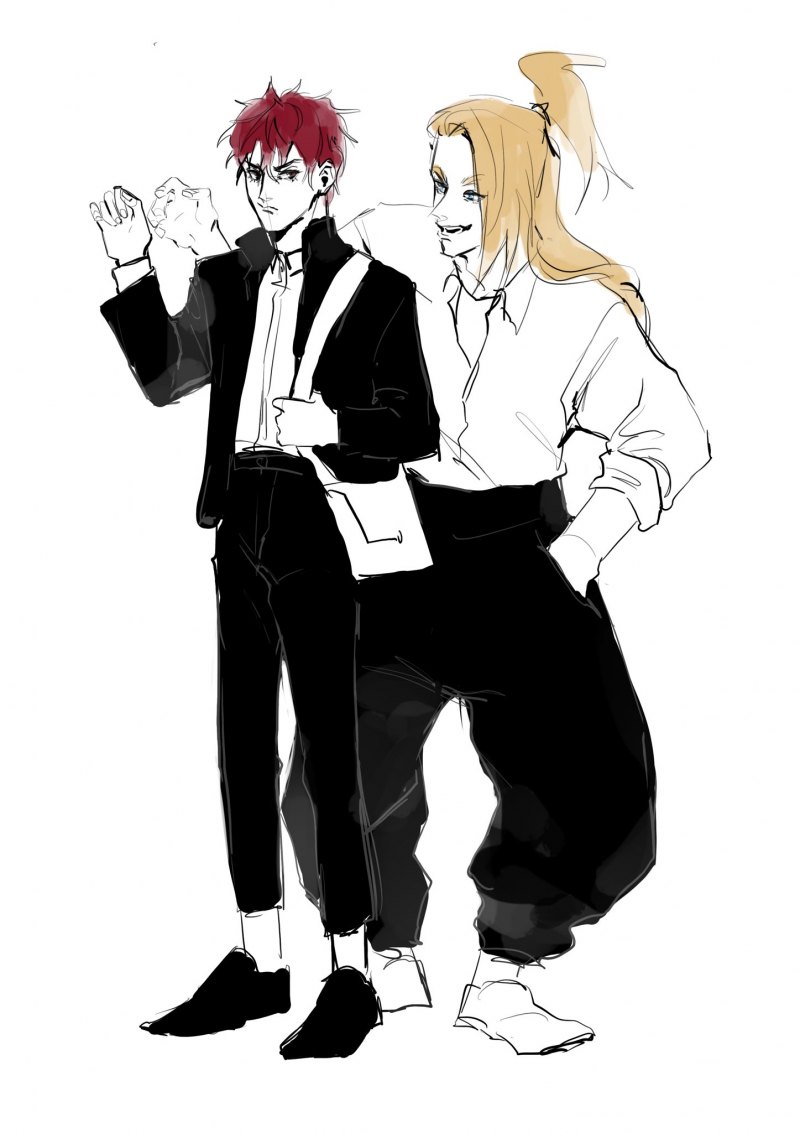 Рисунок Сасори смешной карандашом для начинающих