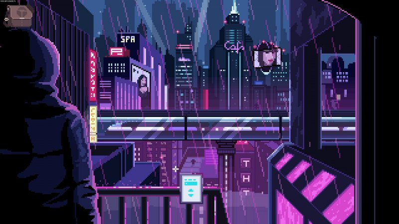 Пиксельный киберпанк город / Pixel Cyberpunk City