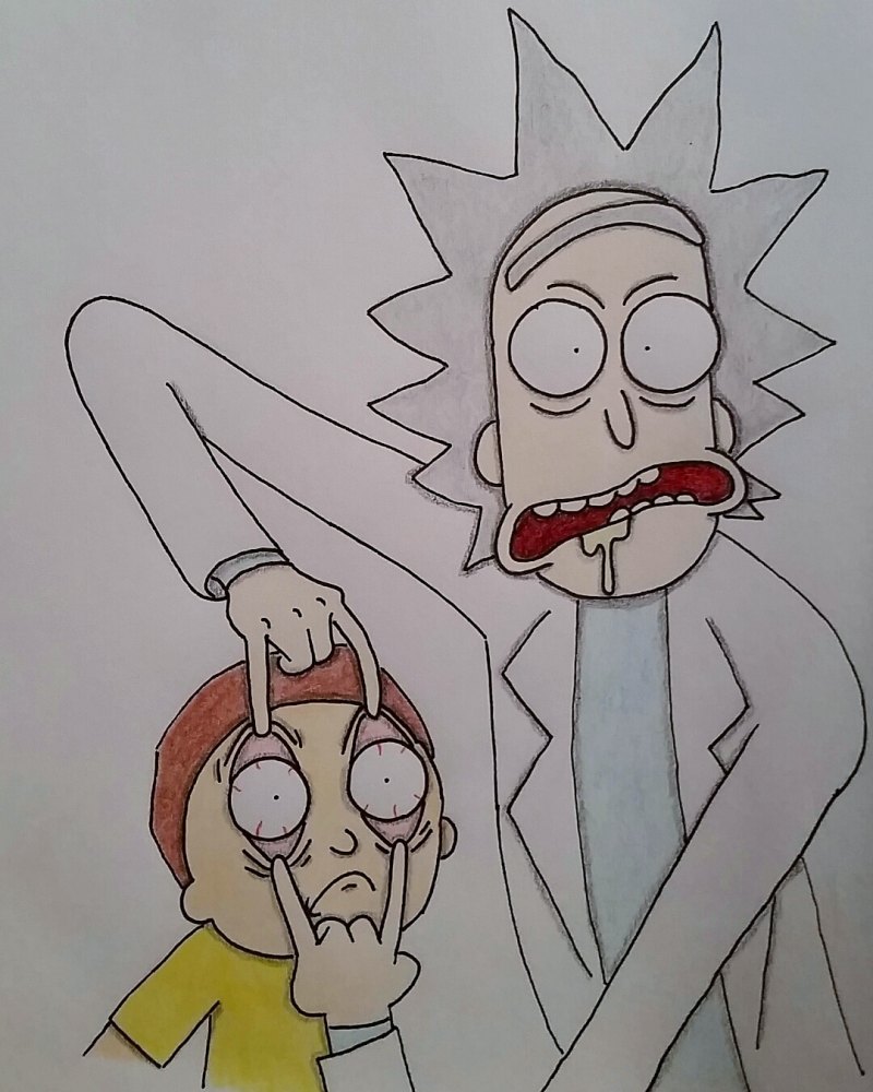 Скетчи Рика и Морти
