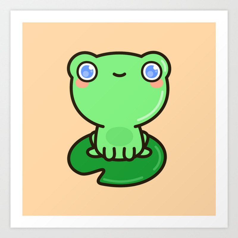 Кавайная лягушка