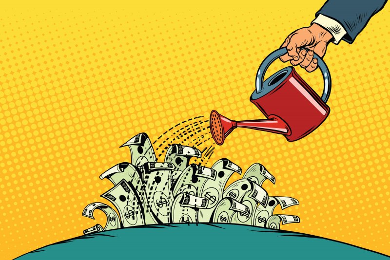 Пачка денег арт