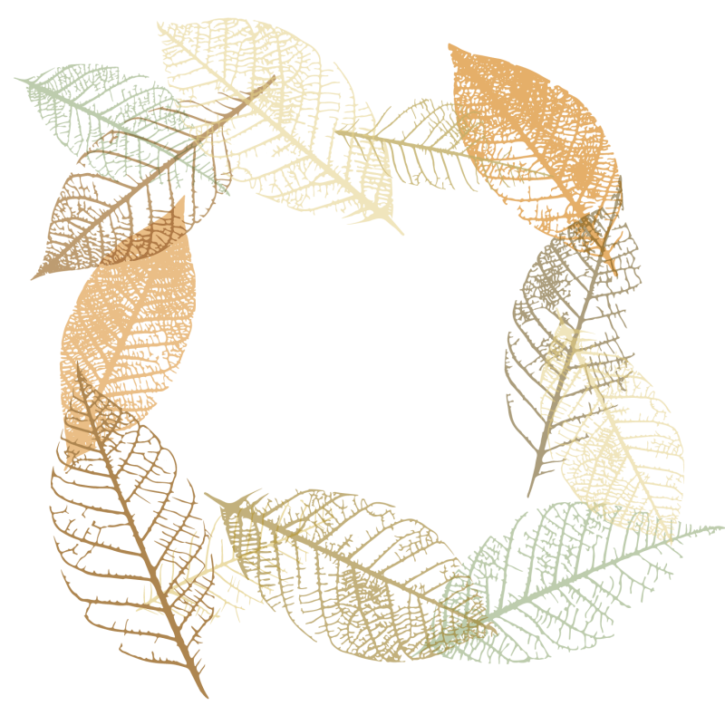 Листья пальмы золото