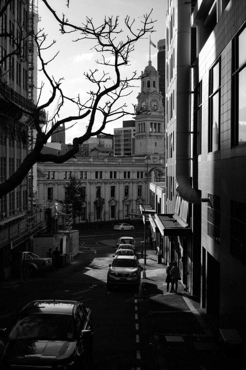 Черно белый город