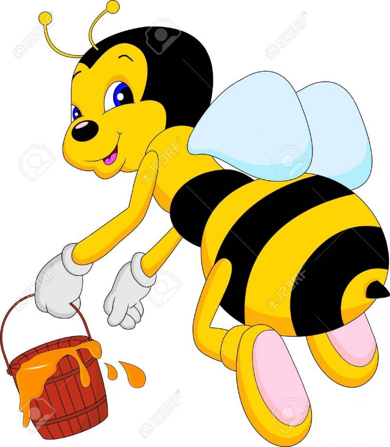 Пчелка несет мед