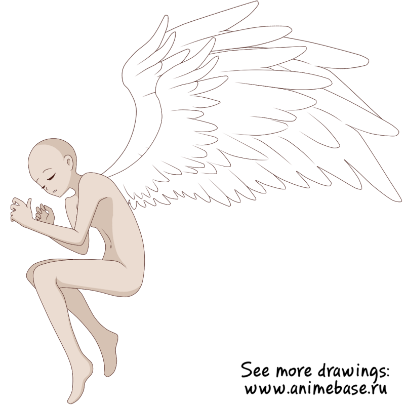 Манекены для рисования с крыльями