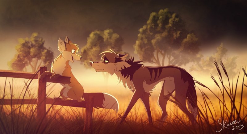 Фурри Фокс Вульф яой