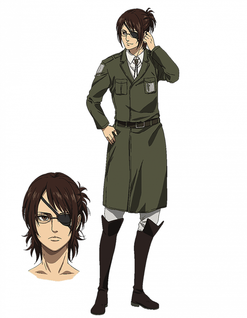 Ханджи Зое атака титанов