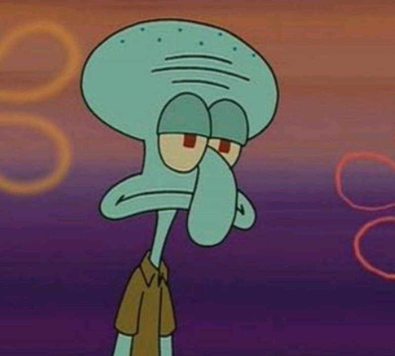 Губка Боб Сквидвард недружелюбный призрак