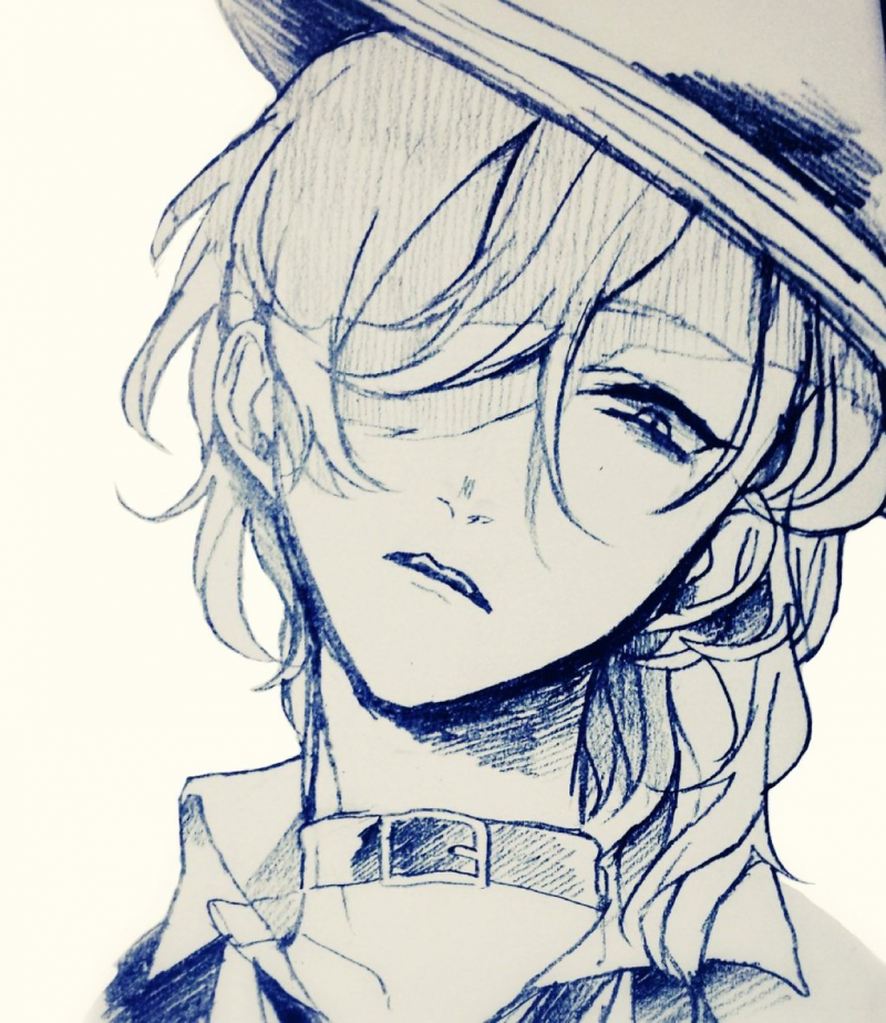 Чуя Накахара для срисовки