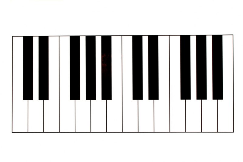 Клавиши пианино картинка распечатать