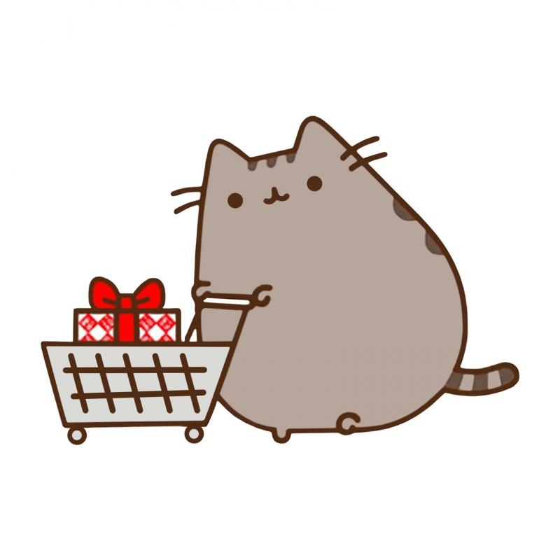 Кавайные котики новогодние