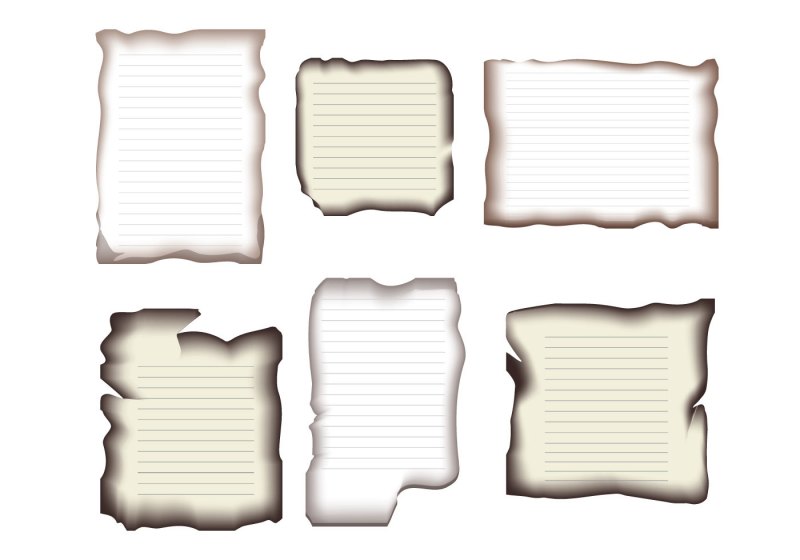 Burned paper Edge