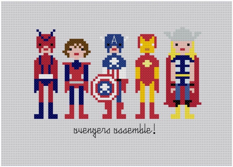 Вышивка крестиком Мстители