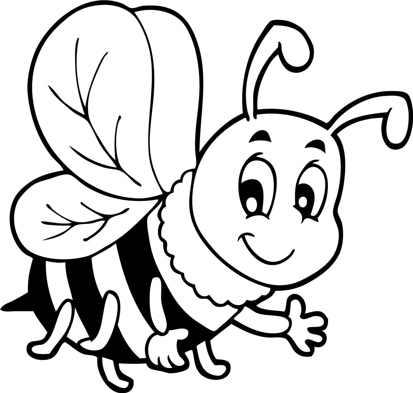 Пчёлки картинки для детей раскраска
