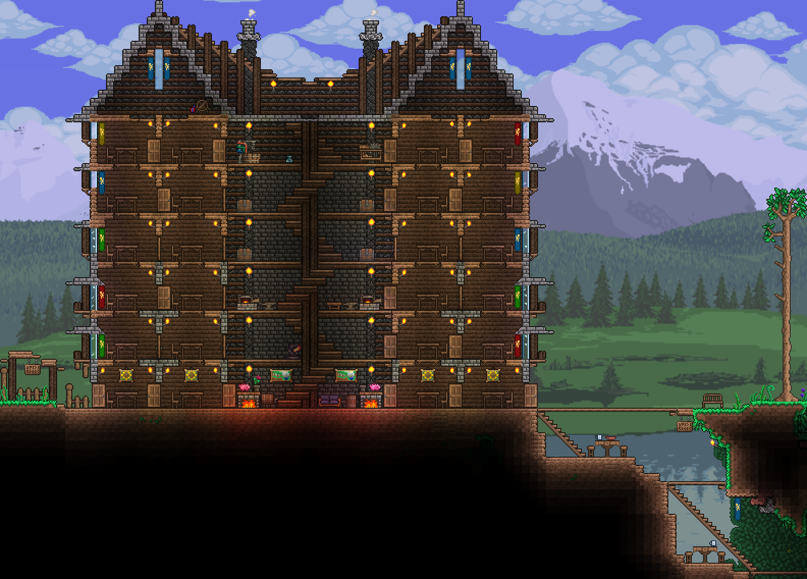How to build housing in terraria фото 47