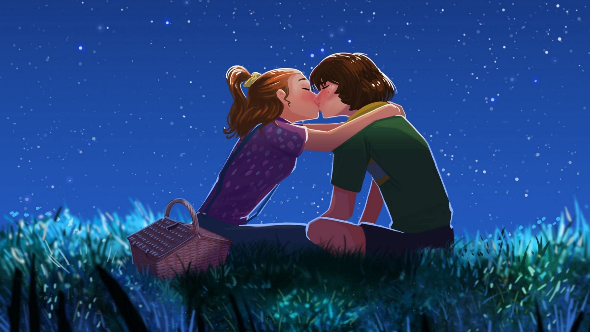 Поцелуй под звездным небом