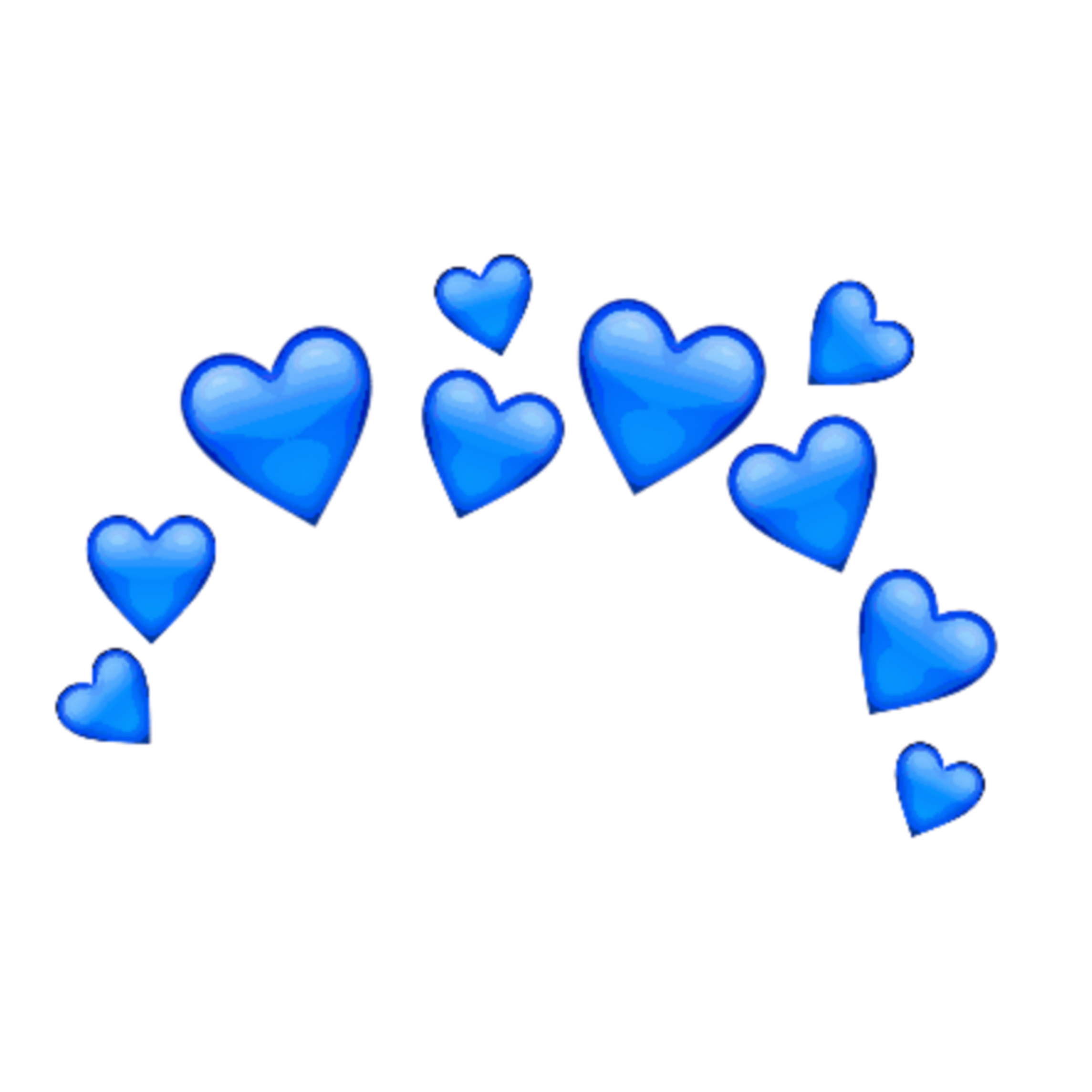 Сердце над головой. Синее сердечко. Голубое сердечко. Сердечки на прозрачном фоне. Синее сердце на прозрачном фоне.
