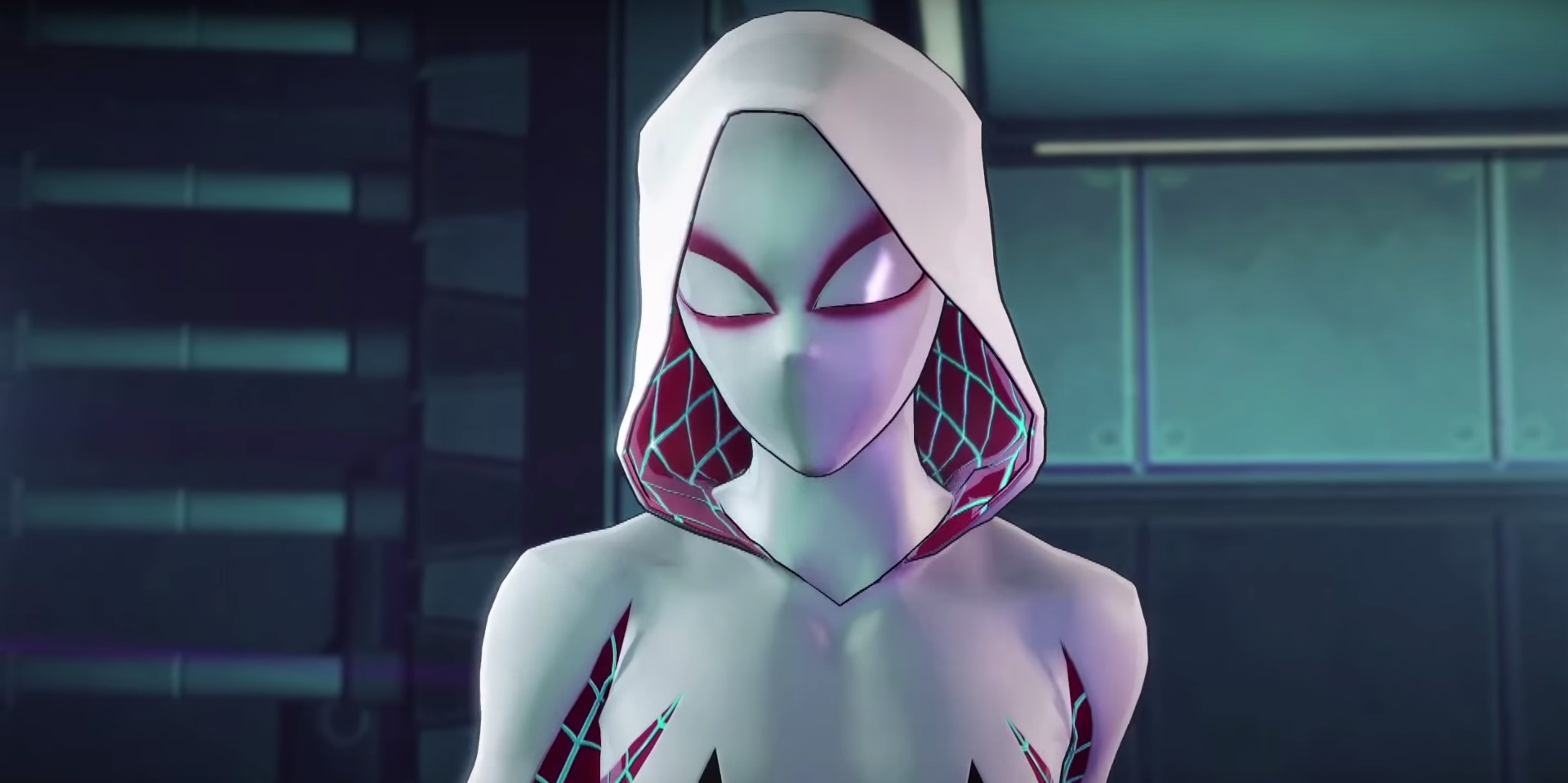 Spider gwen 3d. Человек-паук через вселенные Гвен. Спайдер Гвен. Гвен паук. Гвен паук и человек паук.