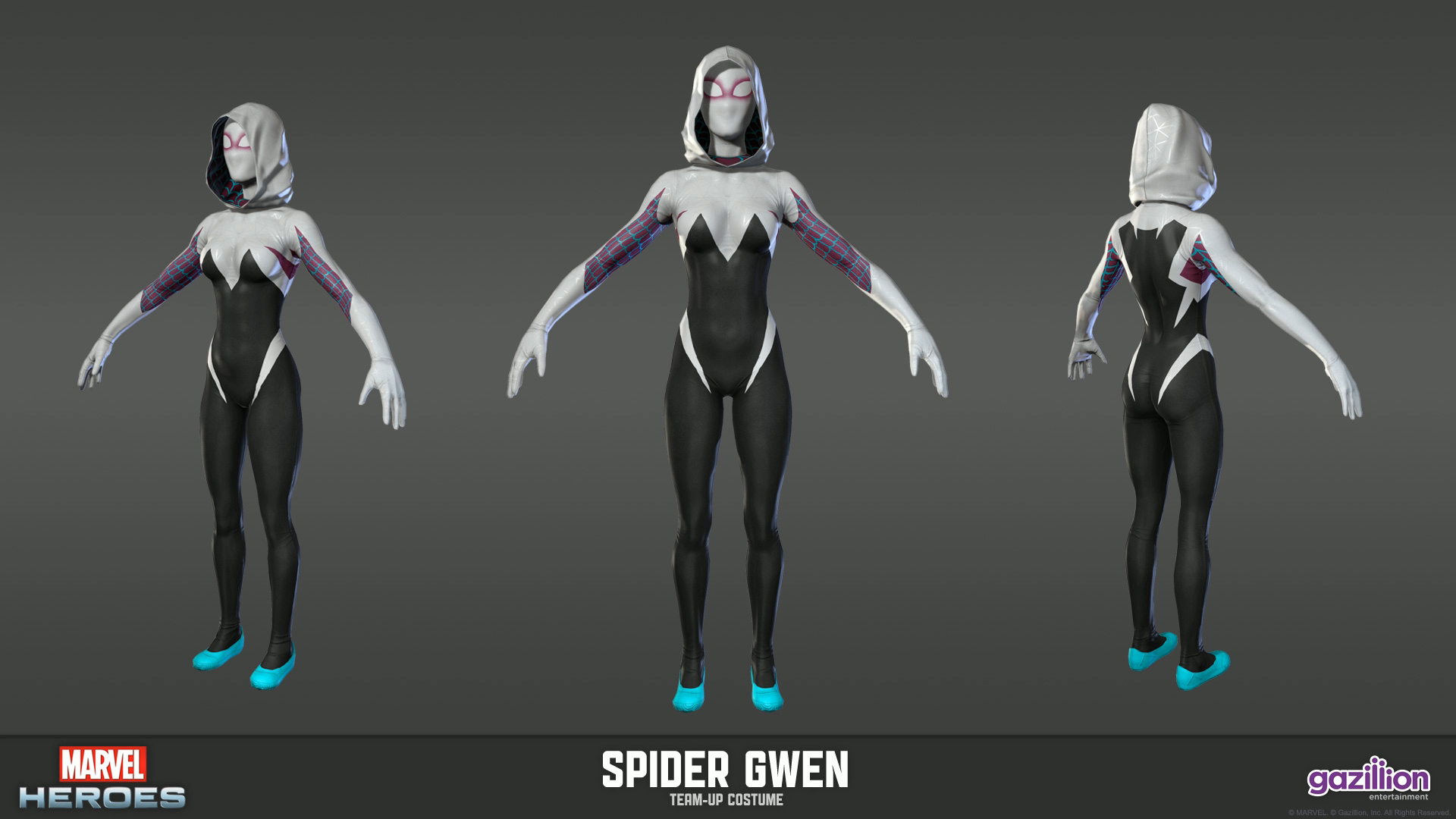 Spider gwen 3d. Spider Gwen модель. Костюм человека паука Гвен. Скин на Гвен паука. Модель КС 1 6 Гвен паук.