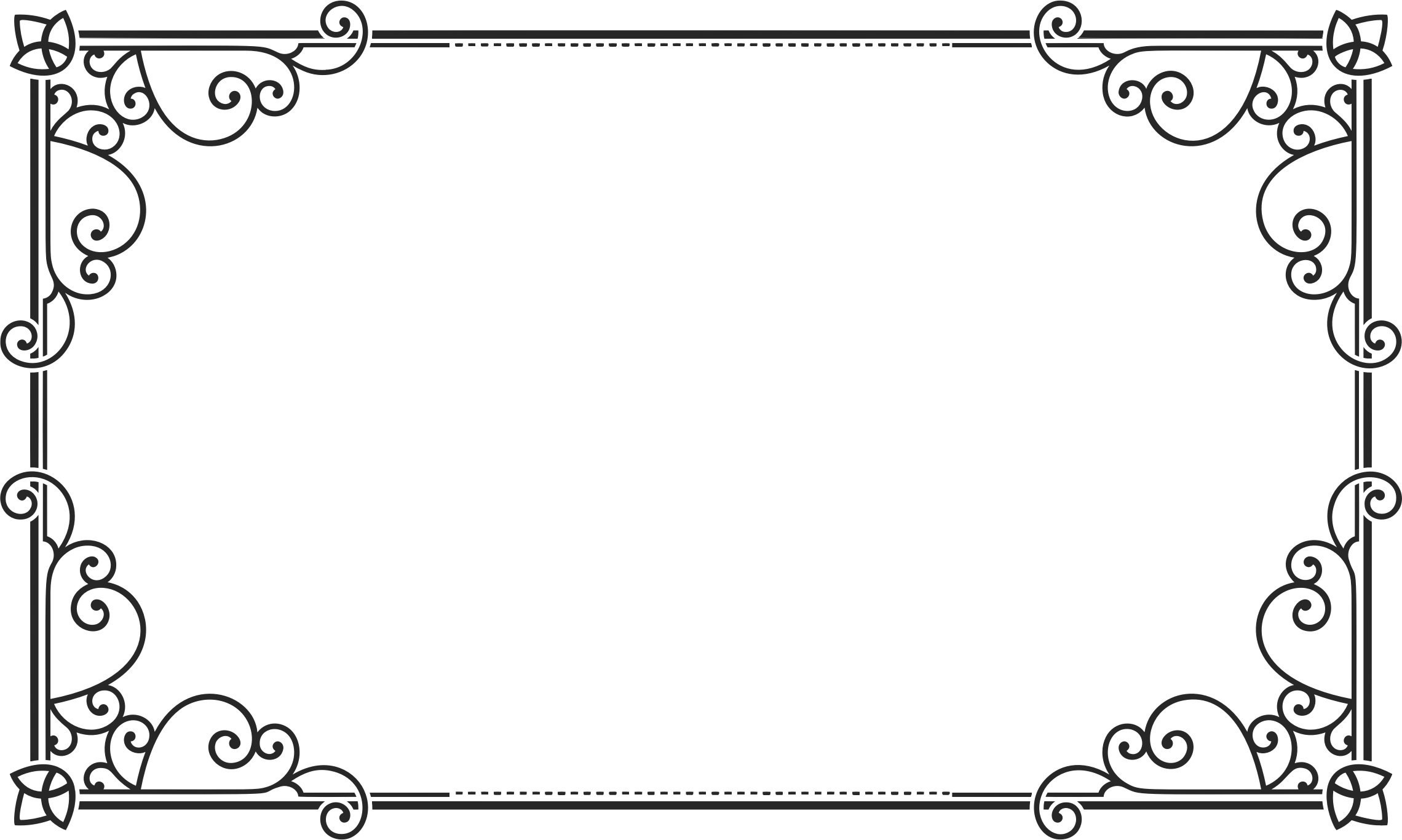 Белая ажурная рамка на прозрачном фоне