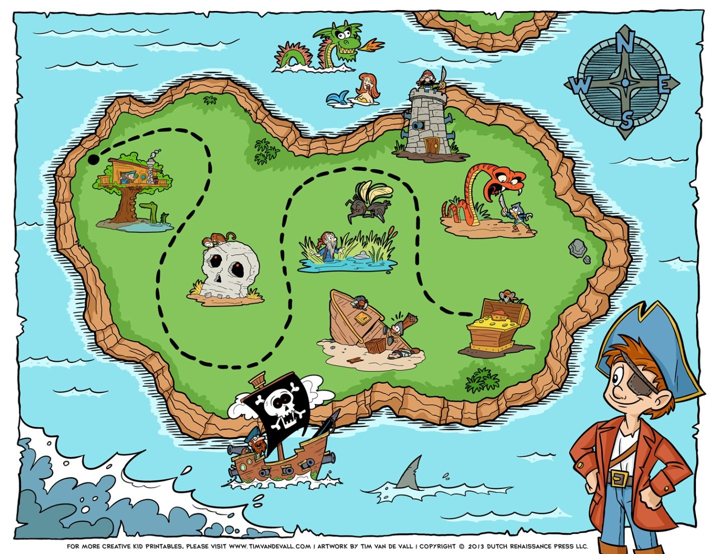 Как сделать пиратскую карту для домашней вечеринки - Гениус
