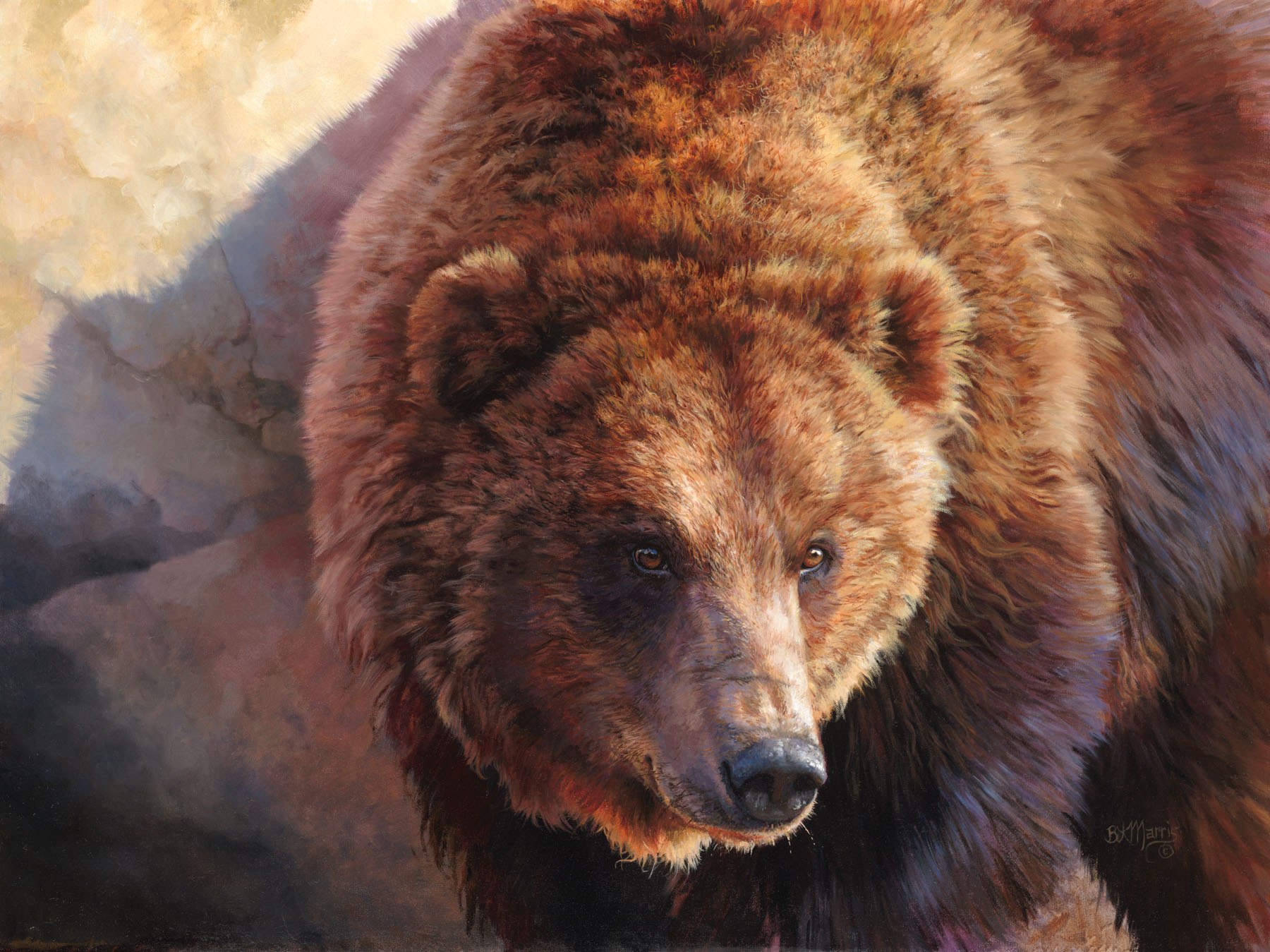Медведь живопись