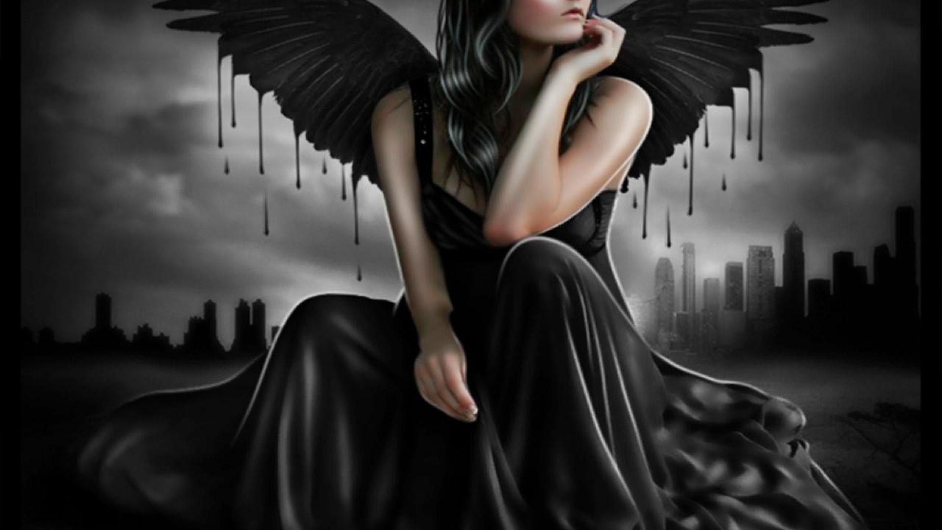 Черные ангелы читать. Черный ангел. Девушка с крыльями. Готический ангел. Девушка с черными крыльями.