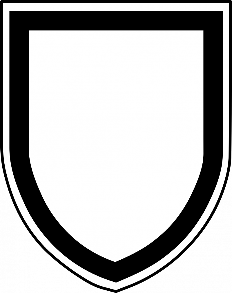 Геральдический щит синий