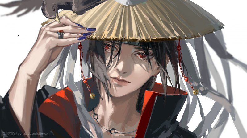 Итачи Учиха Акацуки шляпа