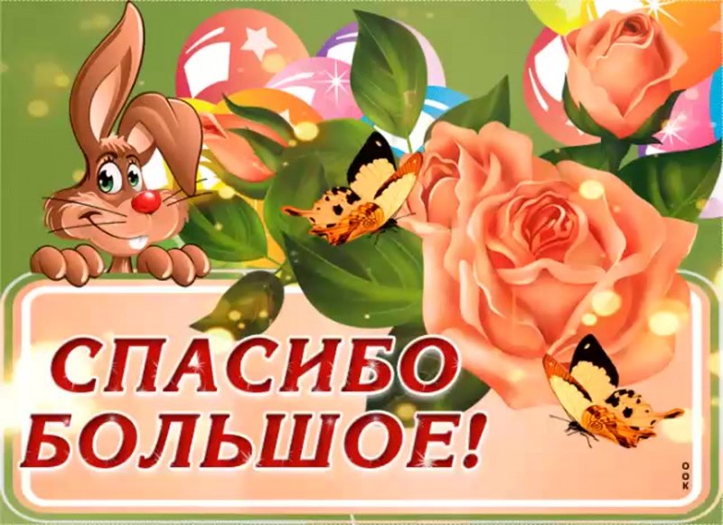 Спасибо за поздравления