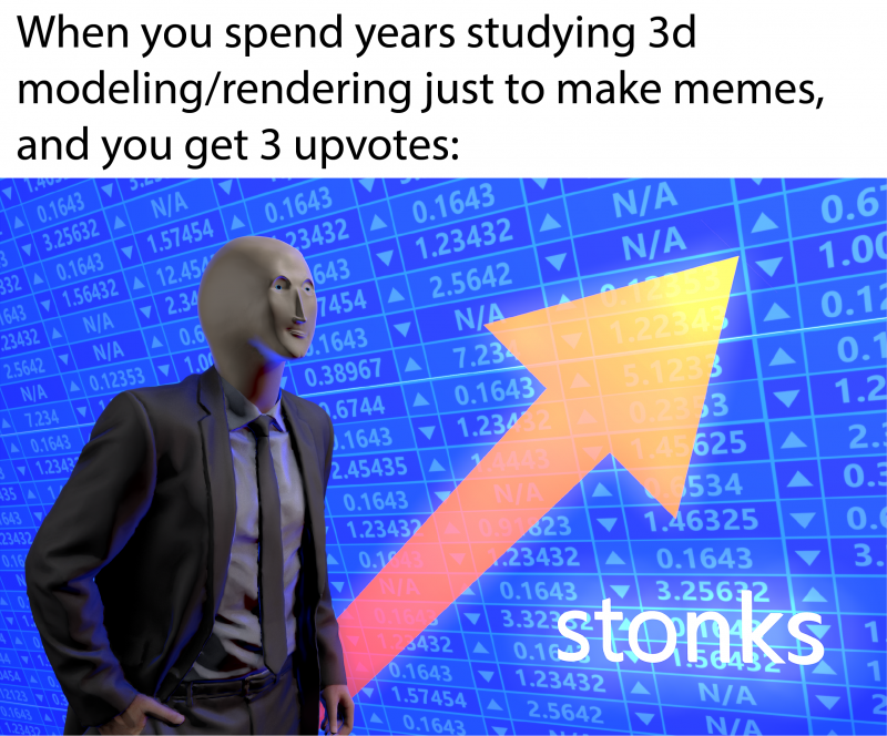 Инвестор Мем Stonks