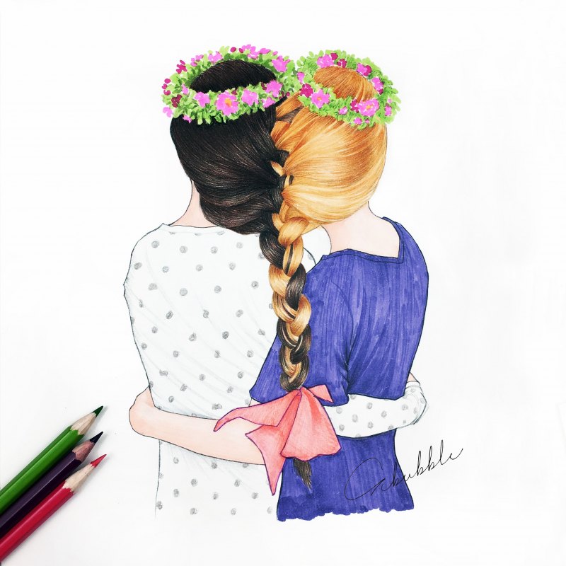 Картина с лучшей подругой