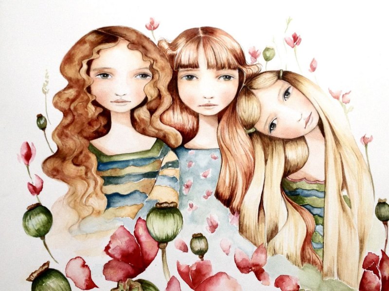 Рисунки для срисовки для сестры