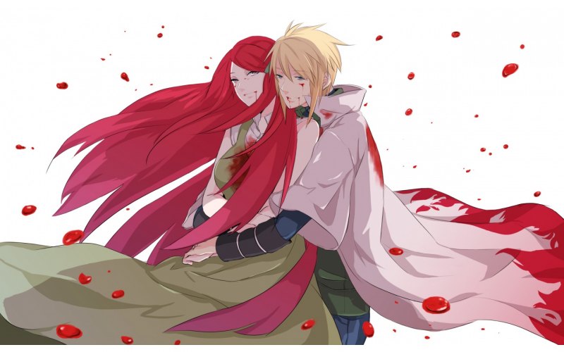 Минато и Кушина призраки с Наруто