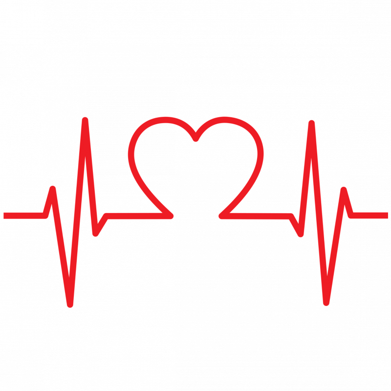 Легкое сердцебиение. Кардиограмма сердца. Пульс с сердечком. "Ритм" (сердечный). ЭКГ сердца.