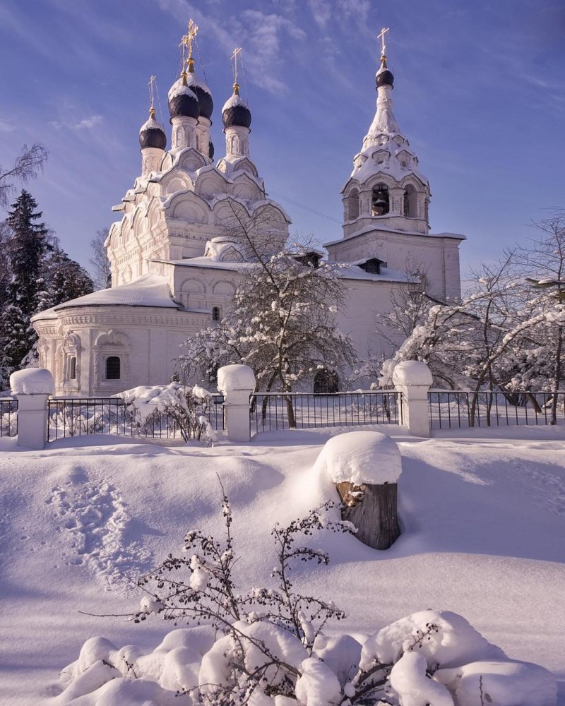 Путятино зима Церковь