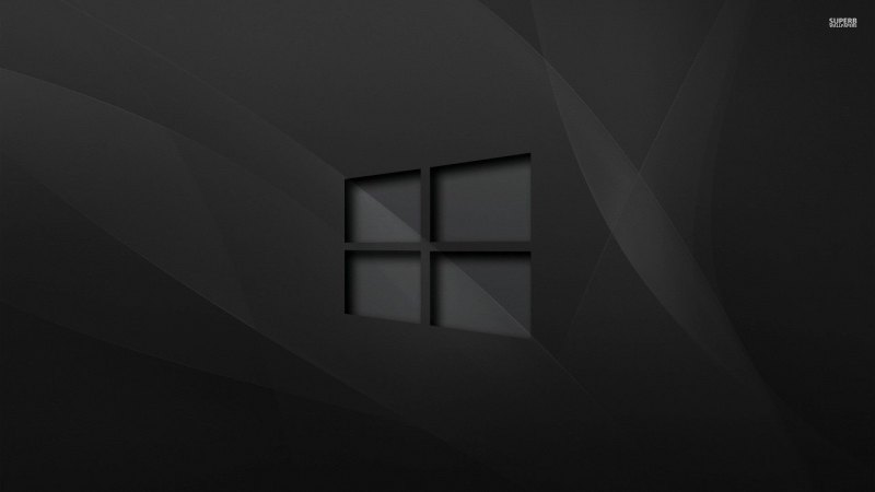 Обои windows 10 black