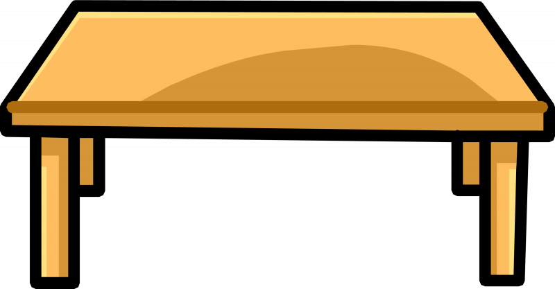 Стол на прозрачном фоне
