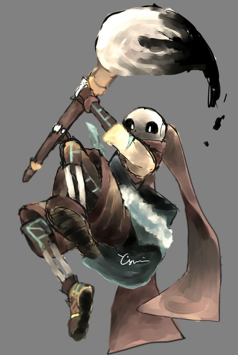 Инк Санс и кисть