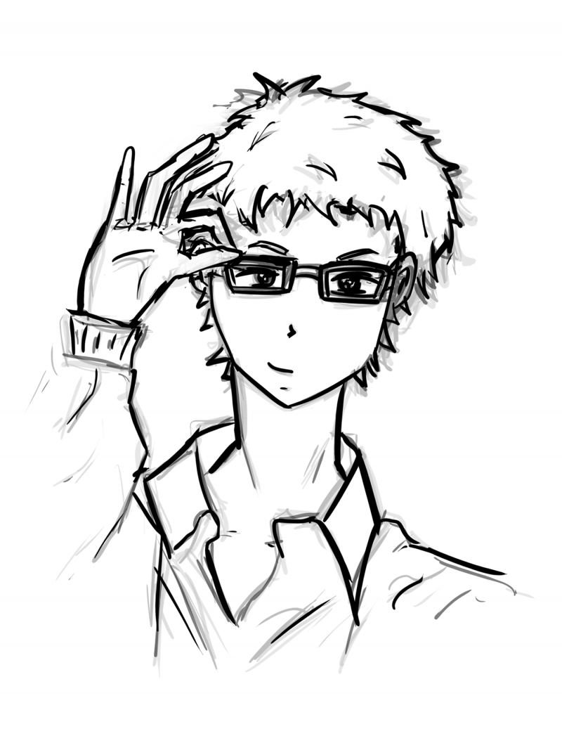 Цукишима для срисовки