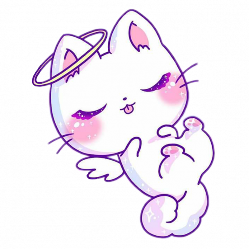 Милый котик рисунок