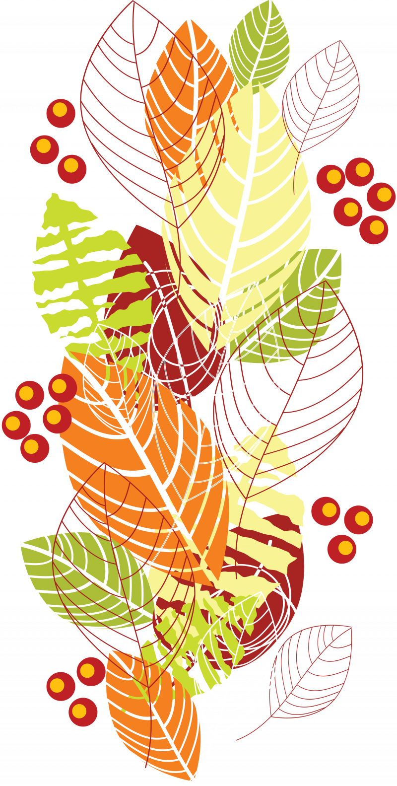 Орнамент Из Осенних Листьев Картинки