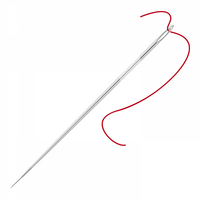 Игла с ниткой без фона