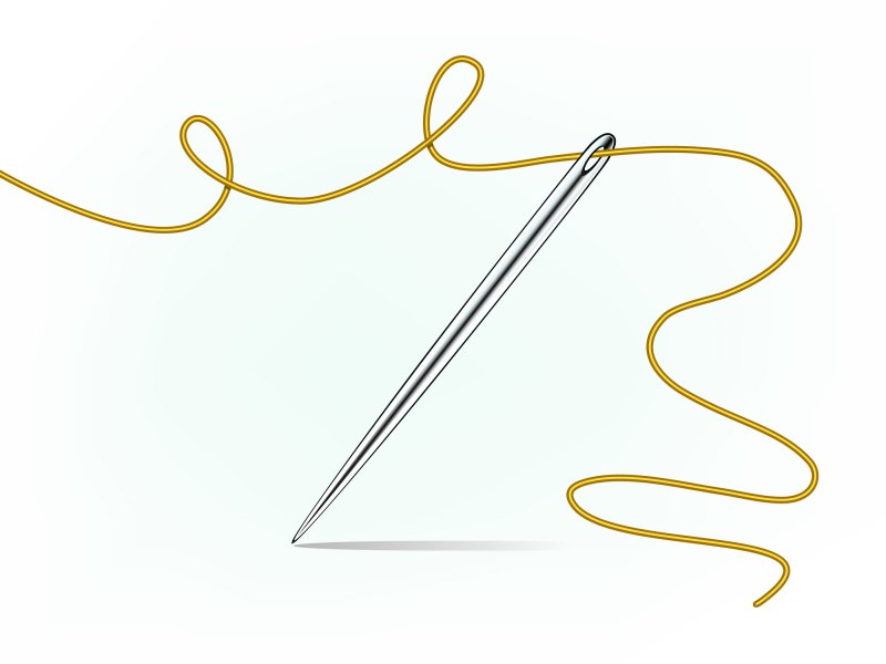 Иголка с ниткой