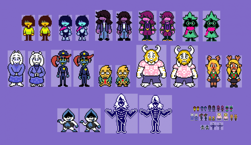 Susie deltarune Sprite