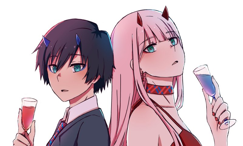 Аниме Zero two Darling in the FRANXX
